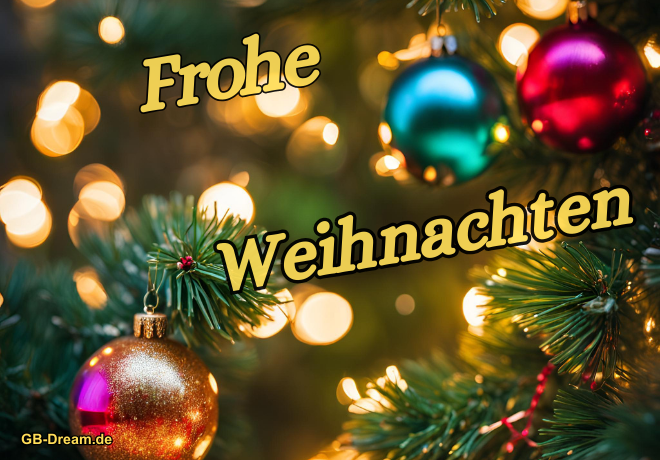 Frohe Weihnachten.