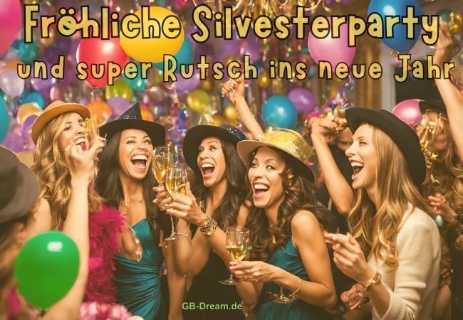 Fröhliche Silvesterparty und super Rutsch ins neue Jahr.