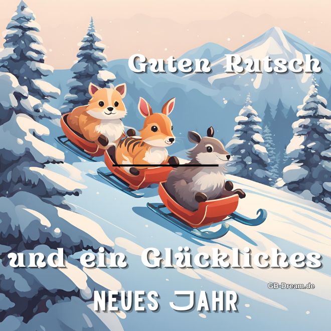 Guten Rutsch und ein glückliches neues Jahr